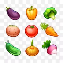 素食烹饪冬季南瓜蔬菜剪贴画-蔬菜