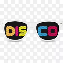 太阳镜D.I.S.C.O.护目镜眼镜.迪斯科
