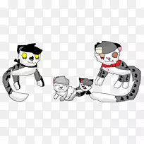猫线艺术画-爸爸妈妈