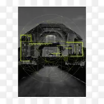建筑立体摄影字体角