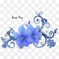 花卉设计玫瑰蓝百合