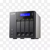 QNAP系统公司网络存储系统qnap ts-412 turbo qnap ts-421计算机数据存储.冲压
