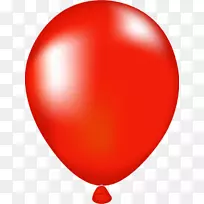 红色玩具气球夹艺术气球