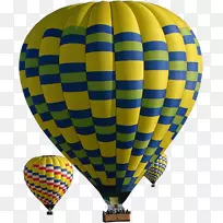 在纳帕山谷上空的热气球-气球