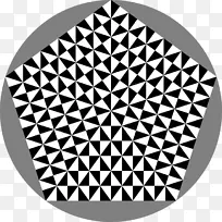 几何六边形对称角夹子艺术角