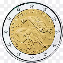 2欧元硬币梵蒂冈城2欧元纪念币-硬币