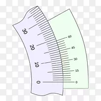 角形六度角测量标尺