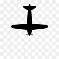 飞机线黑角剪贴画-飞机
