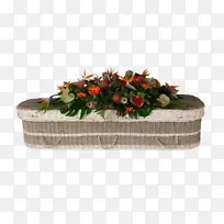 吉利克花卉设计有限公司殡葬主任棺材花海草
