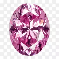 粉红钻石色订婚戒指-钻石