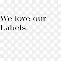 徽标纸品牌白色字体-爱情标签