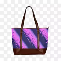 手提包手袋族徽章tartan-紫色摘要