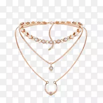 耳环项链、饰物、珠宝.项链