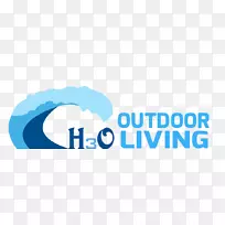 标志H3O水系统质量定制甲板游泳池-户外机构
