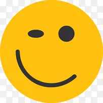 表情笑脸电脑图标眨眼表情符号-笑脸