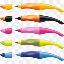 稳定自如的左手笔滚珠笔圆珠笔钢笔稳定易原始手写笔左手圆珠笔设计