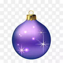 圣诞装饰紫色