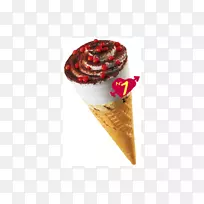 冰淇淋圆锥形风味美食冰淇淋