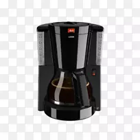 煮好的咖啡机梅利塔咖啡过滤器过滤咖啡