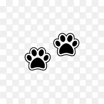 狗爪猫回形针艺术-狗