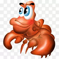 十足蟹夹艺术-螃蟹