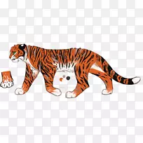 虎猫宠物剪贴画-老虎