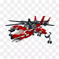 直升机旋翼乐高理念玩具直升机