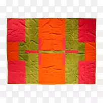 纺织棉被长方形垫子.拼贴