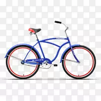 巡洋舰自行车城市自行车天鹅绒.ru自行车框架-自行车