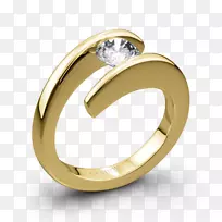 订婚戒指纸牌张力戒指钻石夫妇戒指
