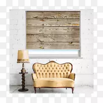 窗户百叶窗和遮阳窗处理轻旧木板
