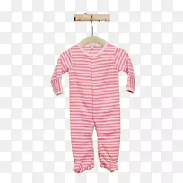 婴儿及幼儿单件睡衣袖子粉红色m连衣裙