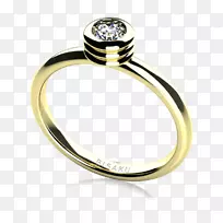 订婚戒指，结婚戒指，珠宝，黄金.创意婚戒