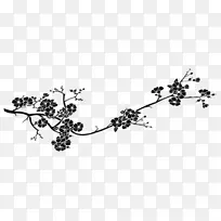 樱花贴纸枝Наклейка-樱花