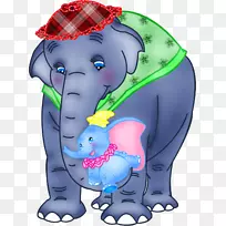 Dumbo Walt Disney印度象非洲象剪贴画