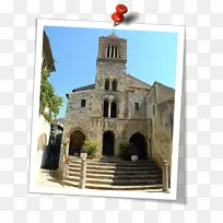 中世纪历史遗址中世纪建筑立面礼拜堂