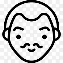 表情笑脸电脑图标面部表情-微笑
