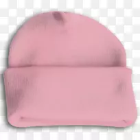 粉红m rtv粉色针织帽