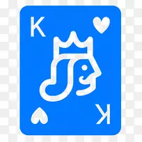 俱乐部之王，电脑图标，黑桃皇后-国王
