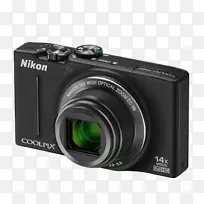 尼康Coolpix A 300 Nikon Coolpix S 8200点拍摄相机NIKKOR-照相机