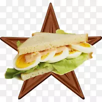 鸡蛋三明治早餐三明治鸡蛋沙拉火腿奶酪三明治早餐