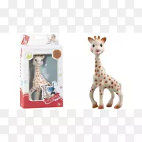 长颈鹿玩具牙醚婴儿长颈鹿