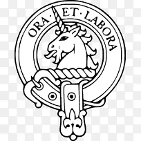 苏格兰徽章苏格兰部落麦克拉伦氏族斯图尔特氏族卡梅隆-家庭
