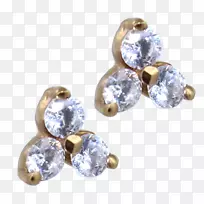 耳环体珠宝钻石珠宝