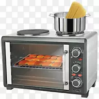 微波炉烹饪范围烤炉烤箱顶部视图