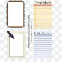 印刷和书写纸标签文具礼品包装.日记卡