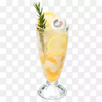 鸡尾酒装饰哈维瓦尔班格橘子饮料斯普里策不含酒精饮料-柠檬水