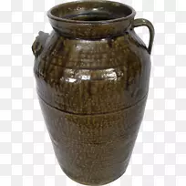 陶瓷花瓶陶瓷釉灰釉花瓶