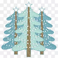 圣诞树节日圣诞树装饰-方形树