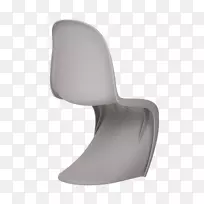 工业设计塑料灰色椅子